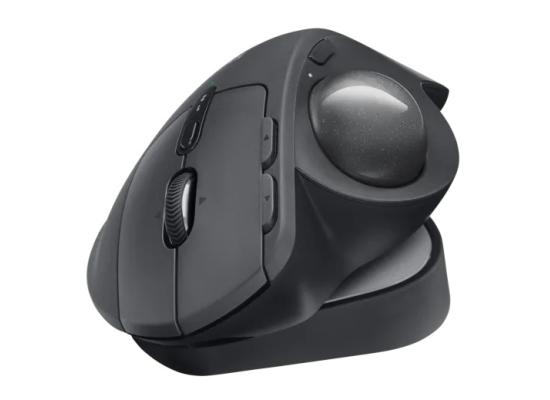 Logitech MX Ergo Wireless Trackball Mouse Adjustable Ergonomic Design Rechargeable-Graphite